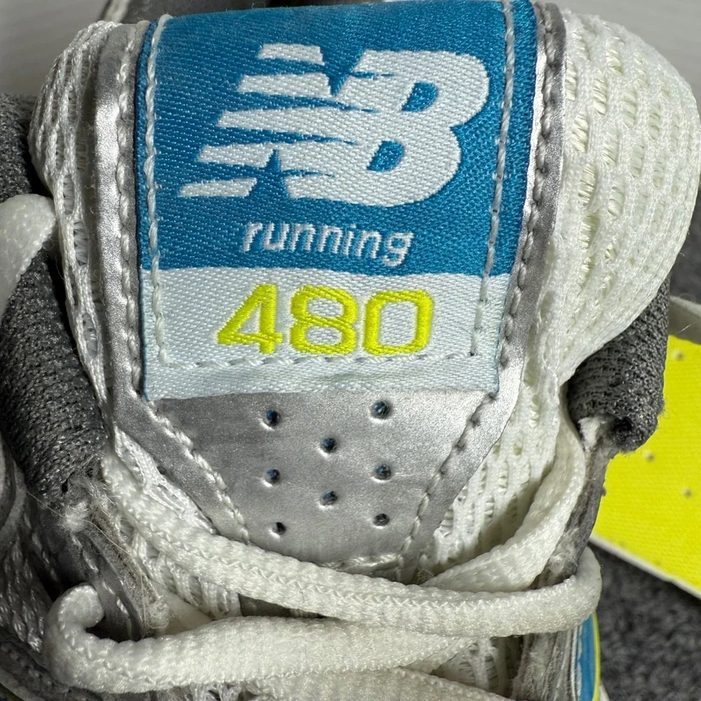 New Balance 480 Womens 11 Running Sneakers Silver Blue ABZORB Made in USA